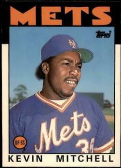 Kevin Mitchell #74T Baseball Cards 1986 Topps Traded Tiffany