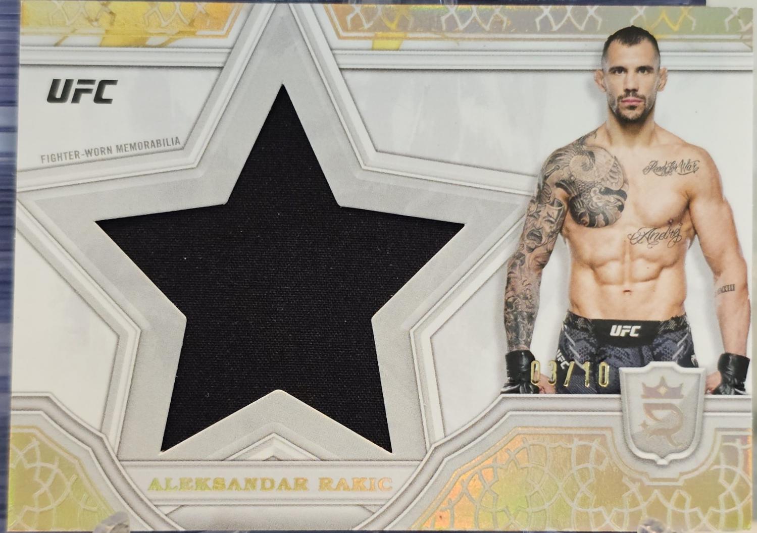 Aleksandar Rakic #SRR-1 Ufc Cards 2024 Topps Royalty UFC Star Relic
