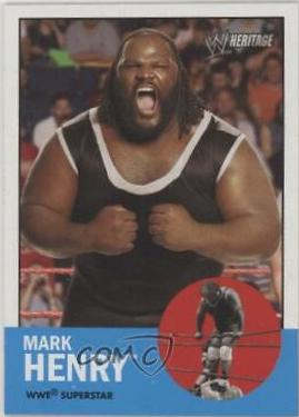 Mark Henry #15 Wrestling Cards 2006 Topps Heritage II WWE