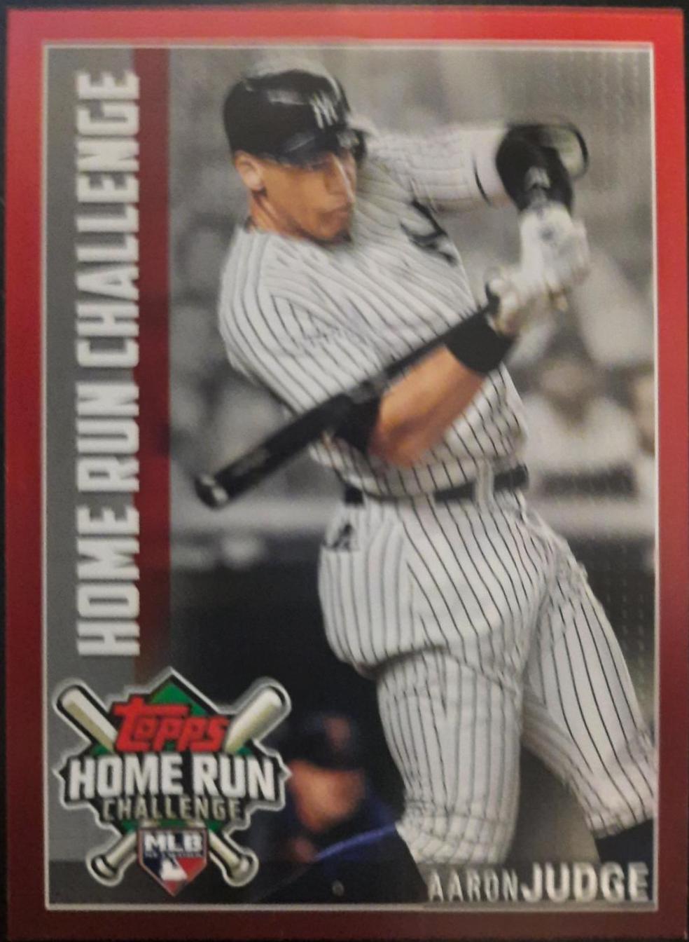 Aaron Judge #HRC-6 Baseball Cards 2019 Topps Home Run Challenge Codes