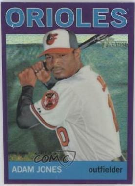Adam Jones #HC12 Baseball Cards 2013 Topps Heritage Chrome