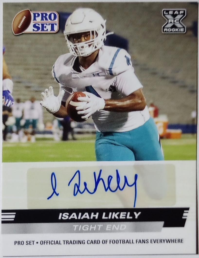 Isaiah Likely #PSA-IL1 2022 Pro Set Draft Autograph Football