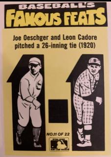 Astros/Joe Oeschger & Leon Cadore