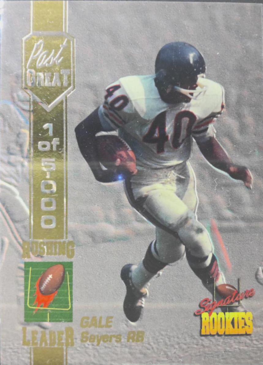 Gale Sayers #S-1 Football Cards 1994 Signature Rookies Autographs