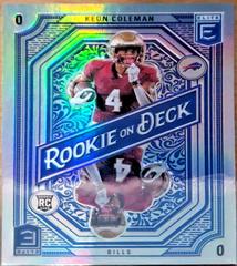 Keon Coleman #12 Football Cards 2024 Donruss Elite Rookie on Deck Prices