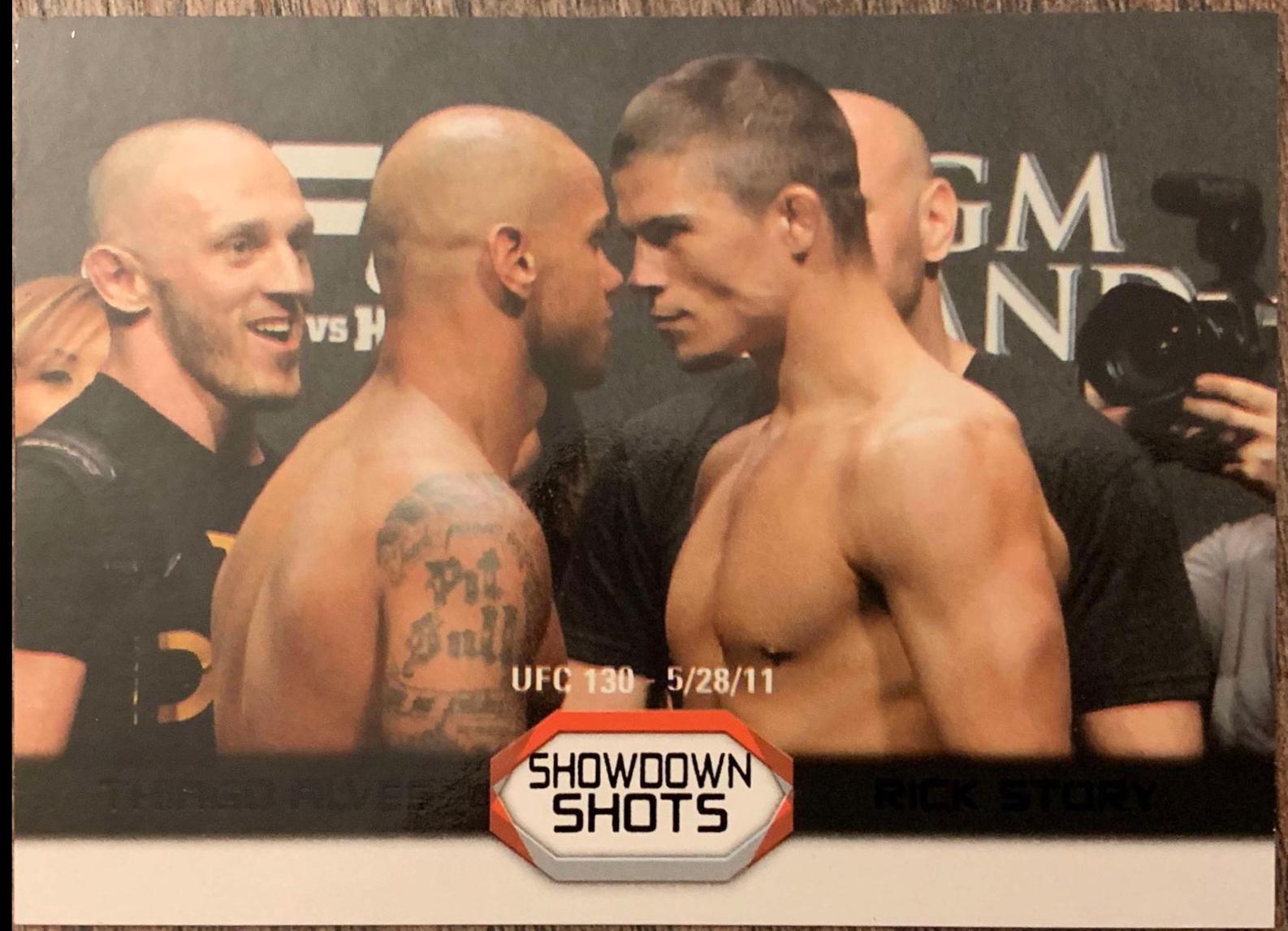 Thiago Alves Vs Rick Story #SS-AS Ufc Cards 2011 Topps UFC Moment of Truth Showdown Shots Duals