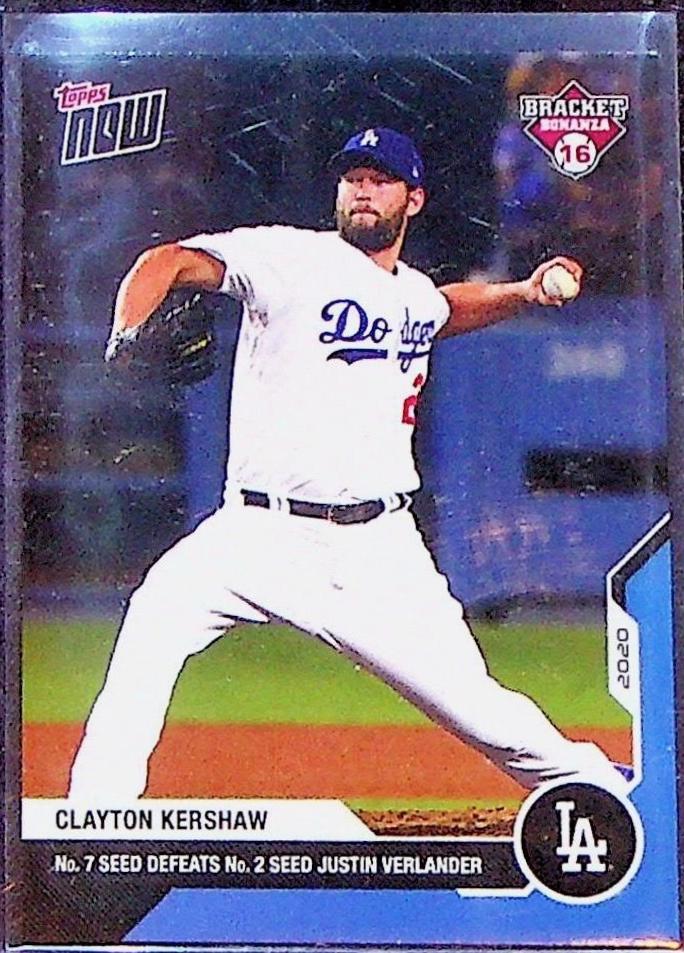 Clayton Kershaw #BB2-12 Baseball Cards 2020 Topps Now Bracket Bonanza