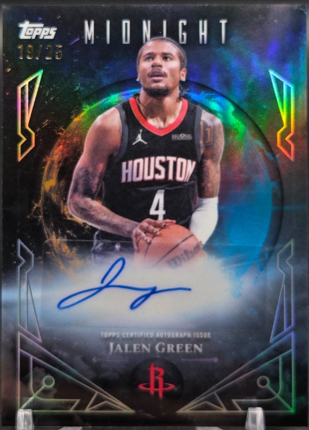 Jalen Green [Midnight] #MS-JG Prices | 2025 Topps Midnight Sun