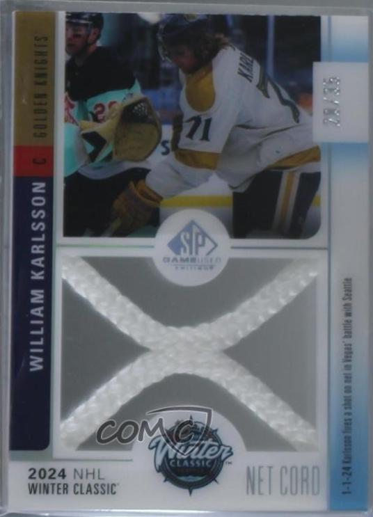 William Karlsson #WCN-WK 2024-25 SP Game Used Hockey 2024 Winter Classic Net Cord Relics
