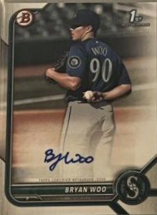 Bryan Woo #PPA-BW Baseball Cards 2022 Bowman Paper Prospect Autographs