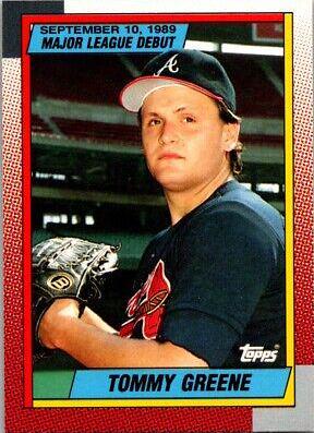 Tommy Greene #45 Baseball Cards 1990 Topps Major League Debut