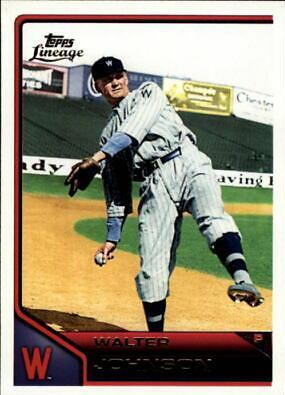 Walter Johnson #16 Baseball Cards 2011 Topps Lineage