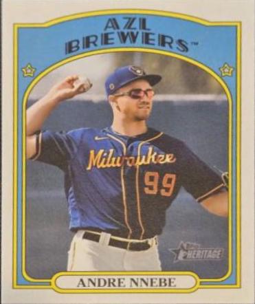Andre Nnebe #5 Baseball Cards 2021 Topps Heritage Minor League