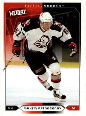 Maxim Afinogenov #25 Hockey Cards 2005 Upper Deck Victory
