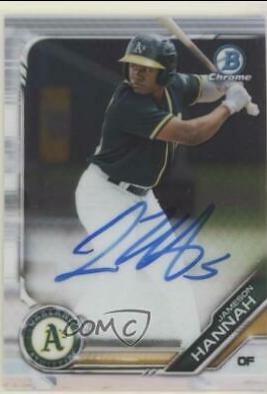 Jameson Hannah #CPA-JHA 2019 Bowman Chrome Baseball Prospect Autographs