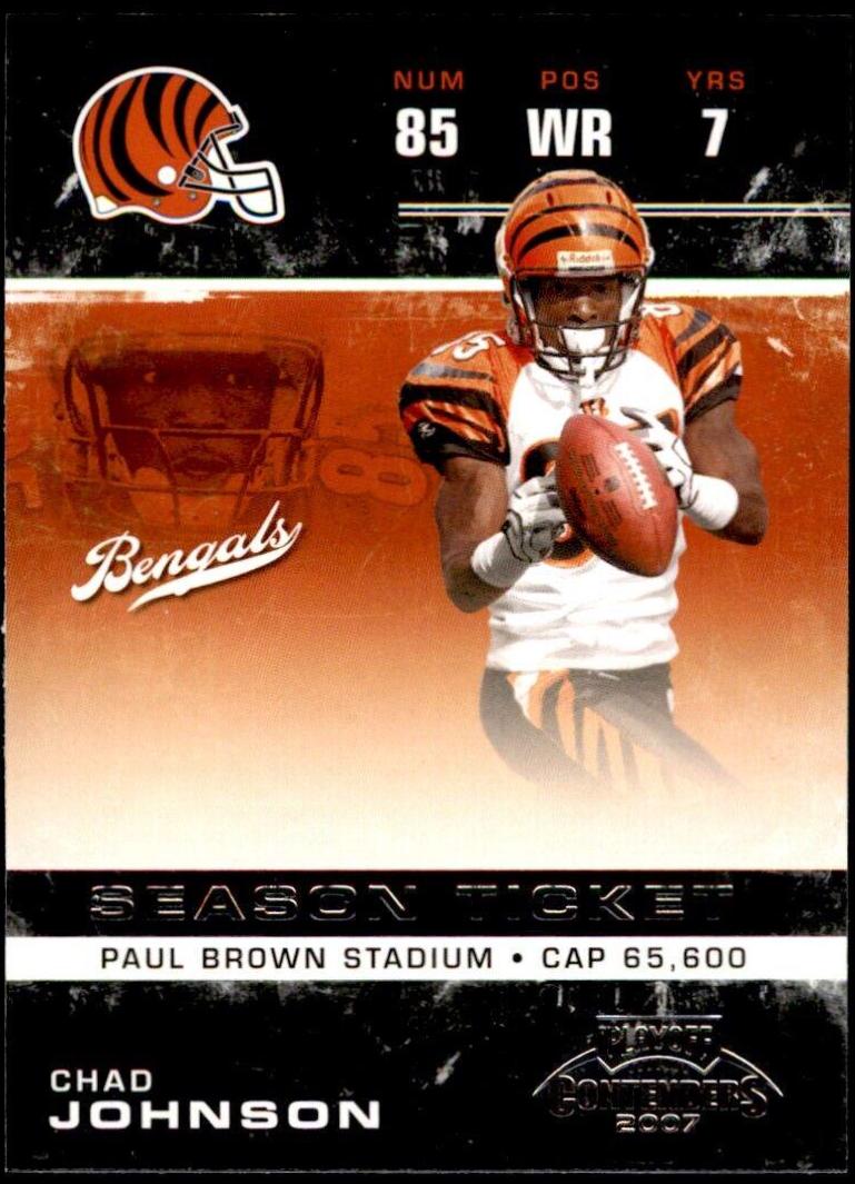 Chad Johnson #21 Football Cards 2007 Playoff Contenders