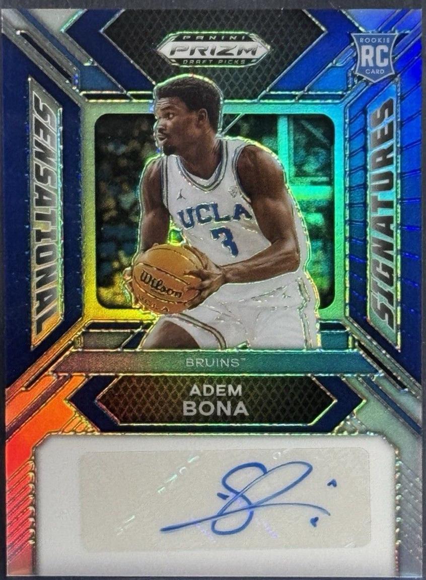 Adem Bona #DPA-ABN Basketball Cards 2024 Panini Prizm Draft Picks Autograph