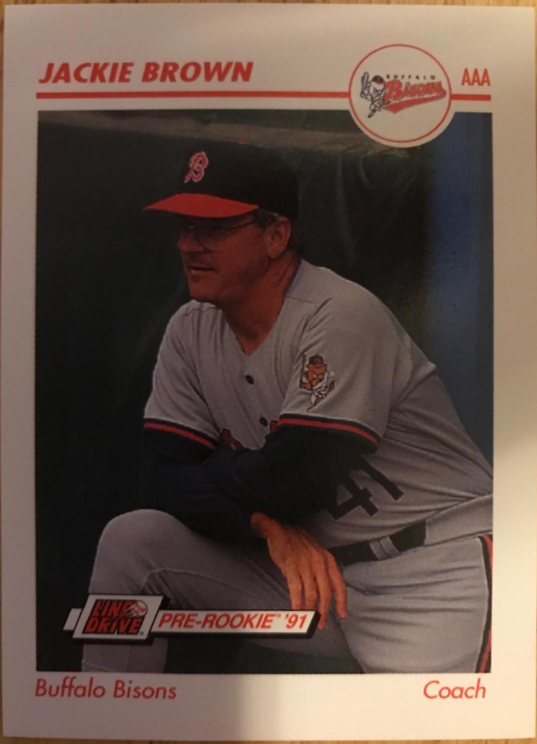 Jackie Brown #50 Baseball Cards 1991 Impel Line Drive