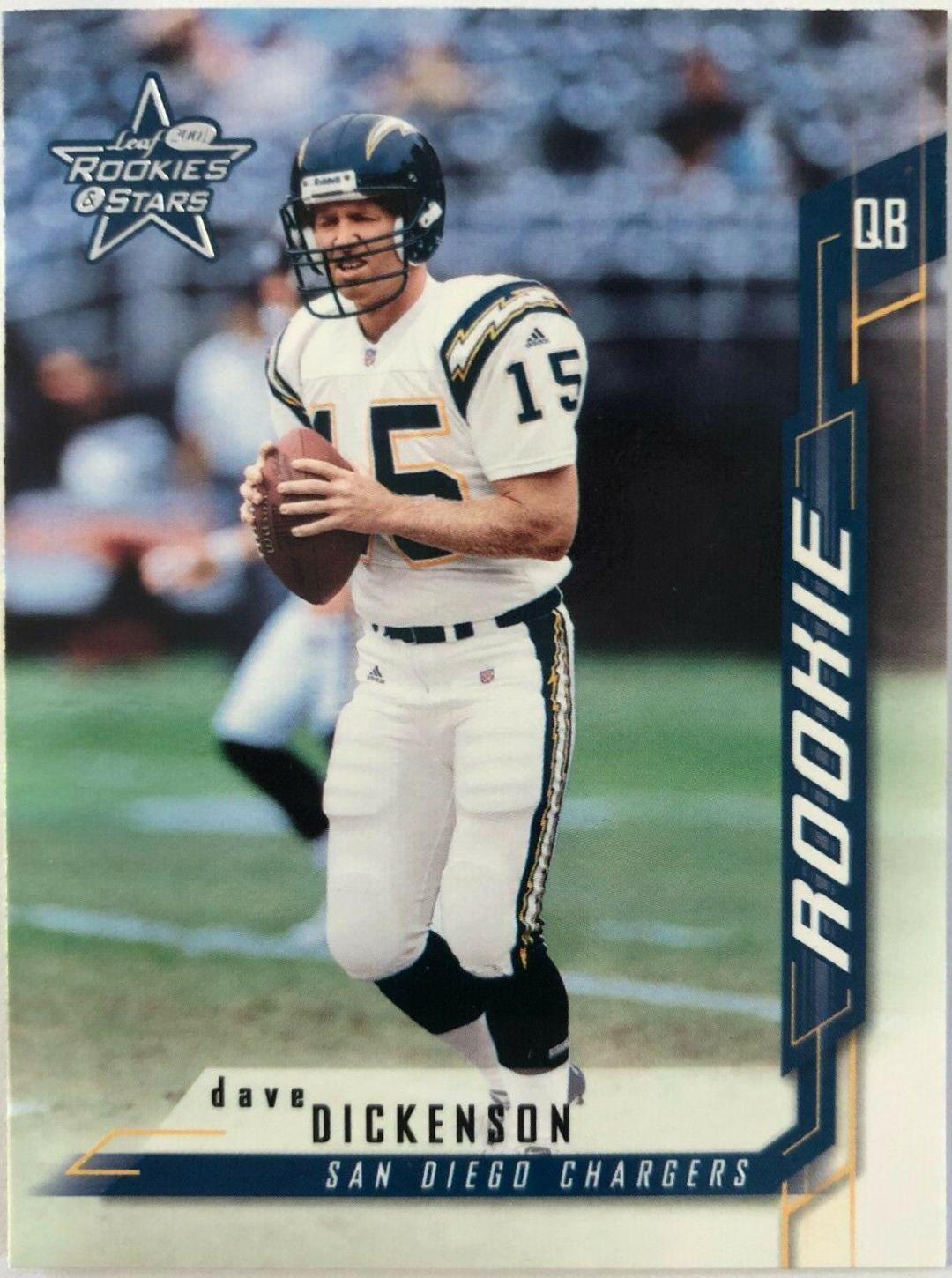 Dave Dickenson #206 2001 Leaf Rookies & Stars Football