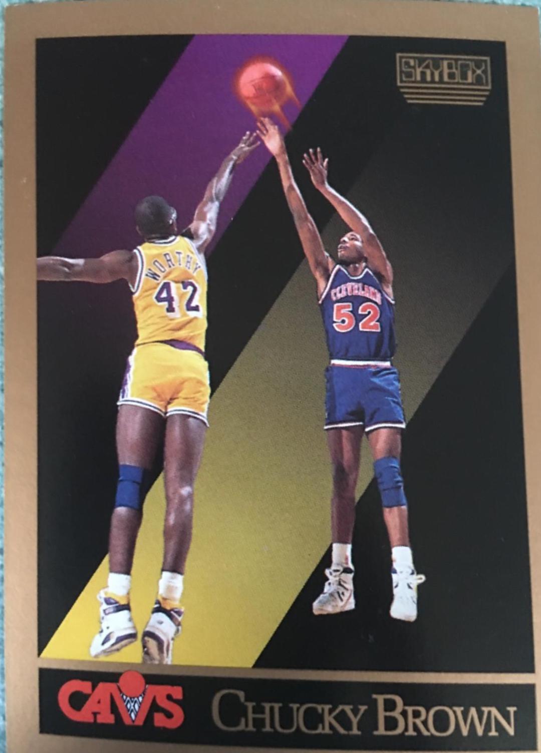 Chucky Brown #49 Basketball Cards 1990 Skybox