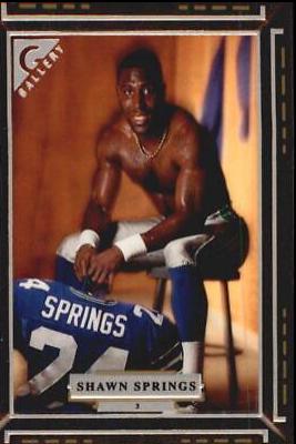 Shawn Springs #3 Football Cards 1997 Topps Gallery