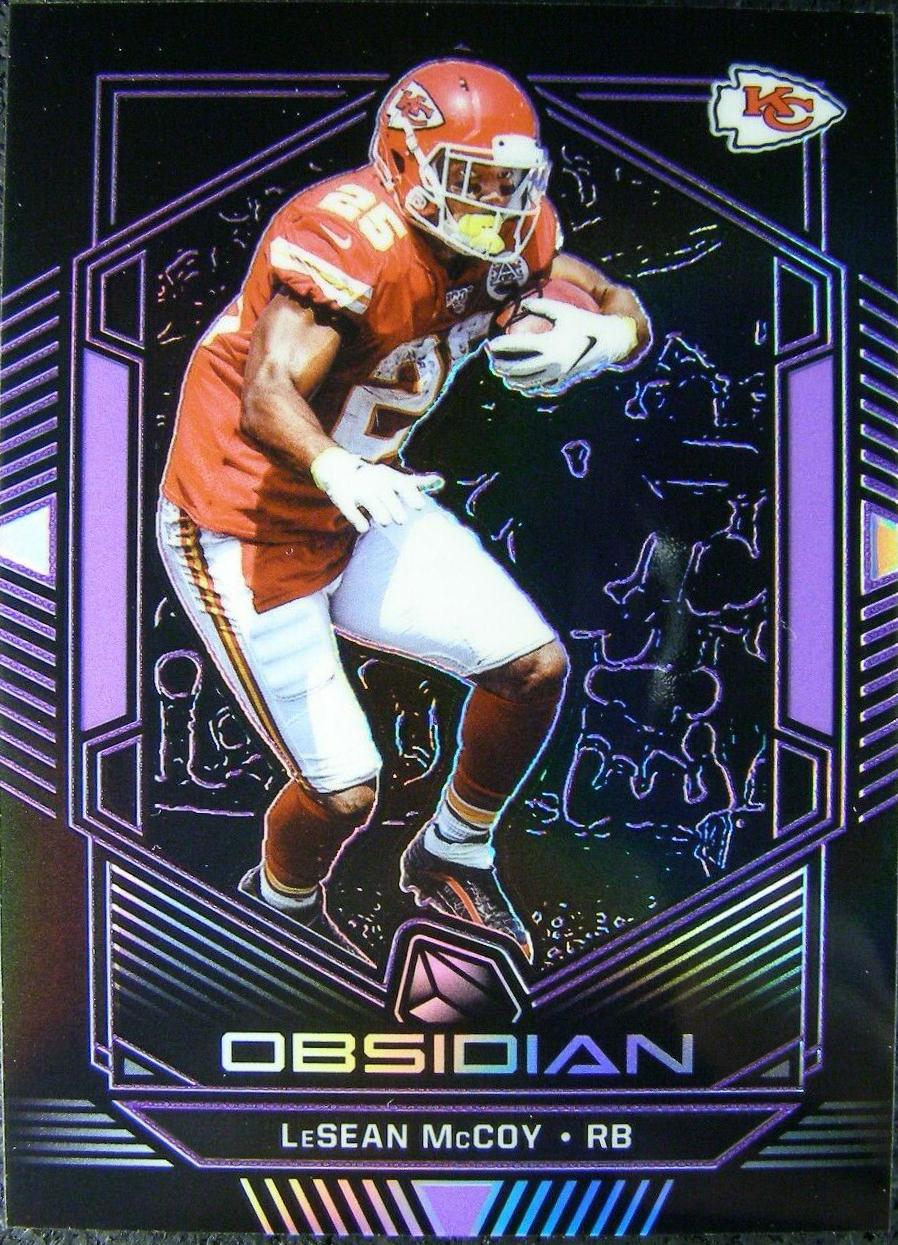 LeSean McCoy #5 Football Cards 2019 Panini Obsidian