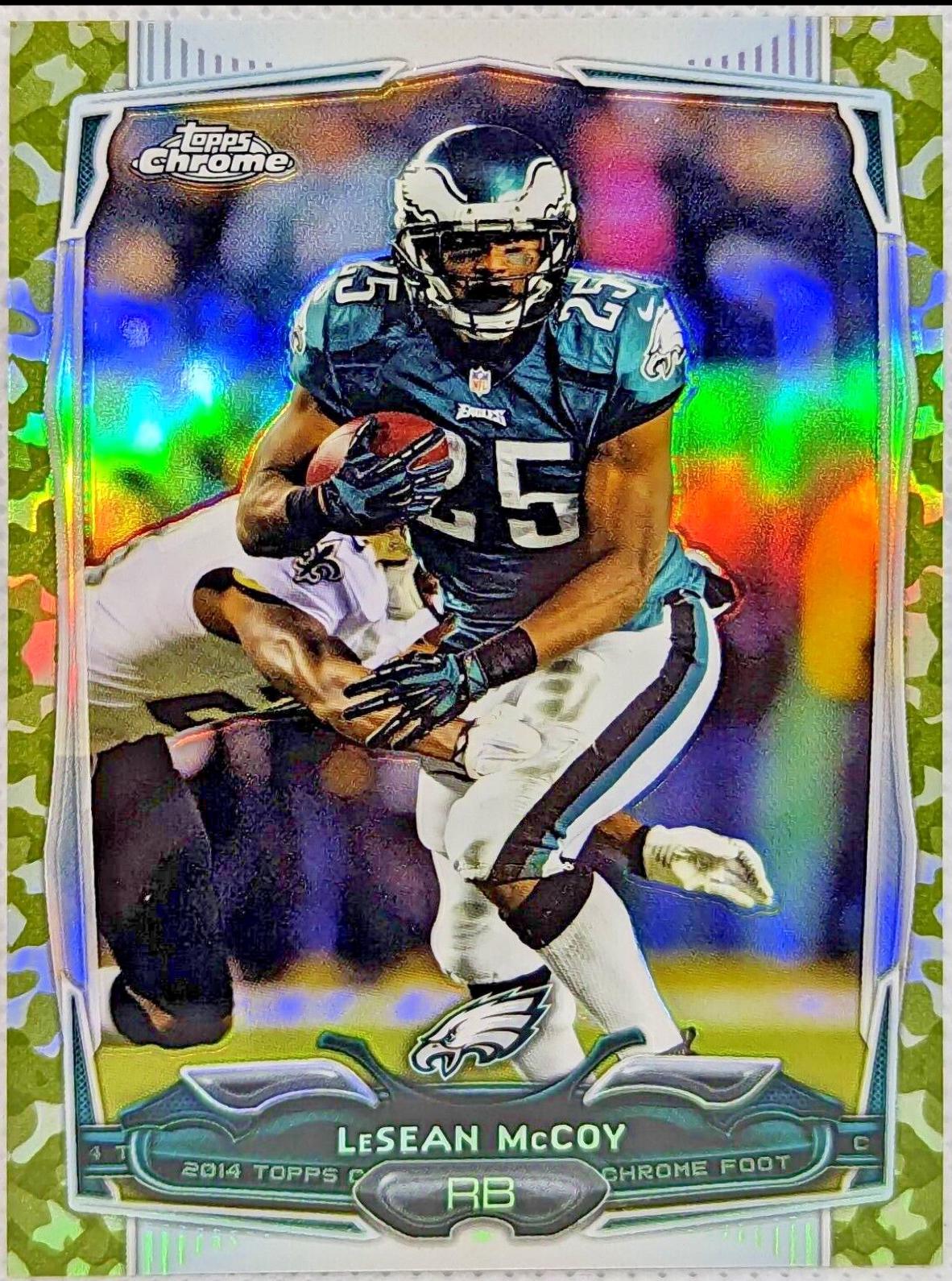 LeSean McCoy [Black Gloves Camo Refractor] #64