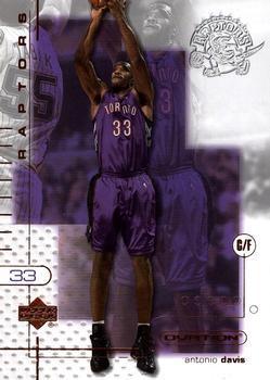 Antonio Davis #84 Basketball Cards 2001 Upper Deck Ovation