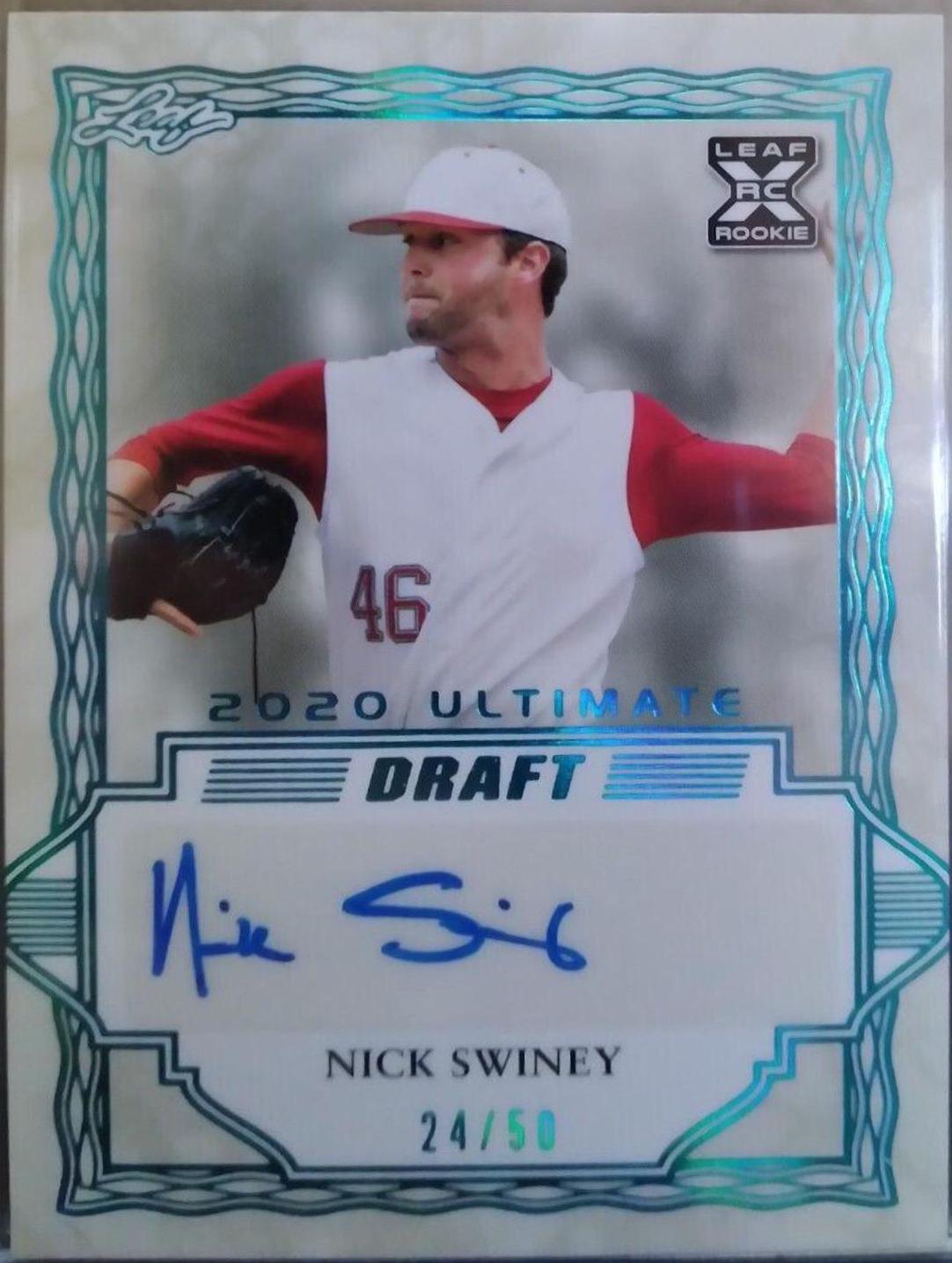 Nick Swiney #BA-NS1 Baseball Cards 2020 Leaf Ultimate Autographs