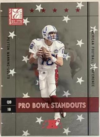 Peyton Manning #PB-13 Football Cards 2003 Panini Donruss Elite Pro Bowl Standouts