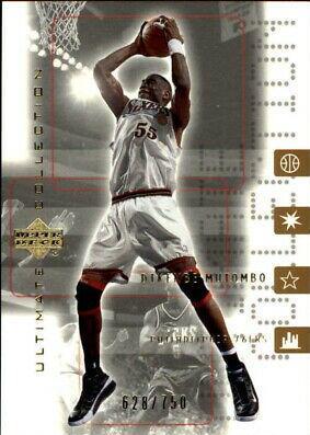 Dikembe Mutombo #44 Basketball Cards 2001 Ultimate Collection