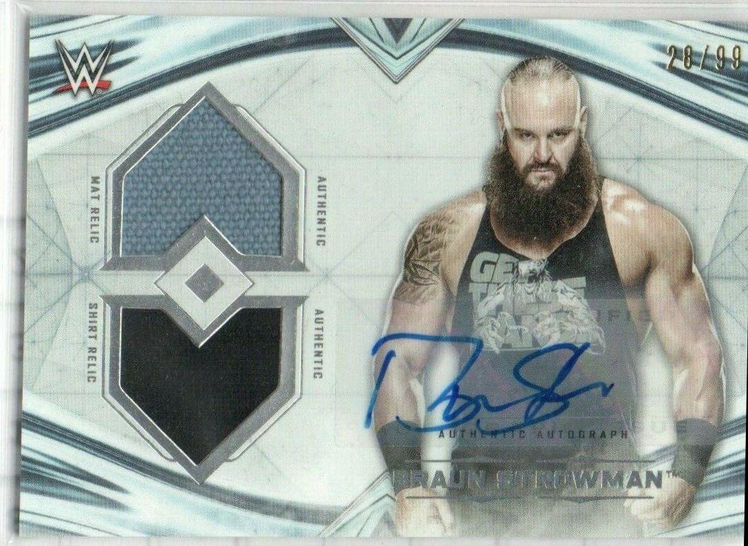 Braun Strowman #A-BS Wrestling Cards 2020 Topps WWE Undisputed Autographs