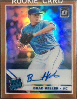Brad Keller #BK Baseball Cards 2019 Panini Donruss Optic Rated Rookie Signatures