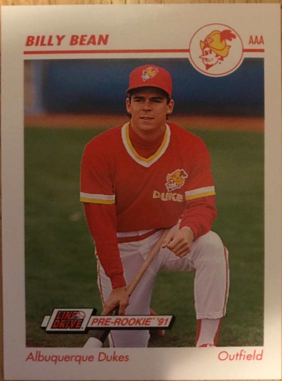 Billy Bean #1 Baseball Cards 1991 Impel Line Drive