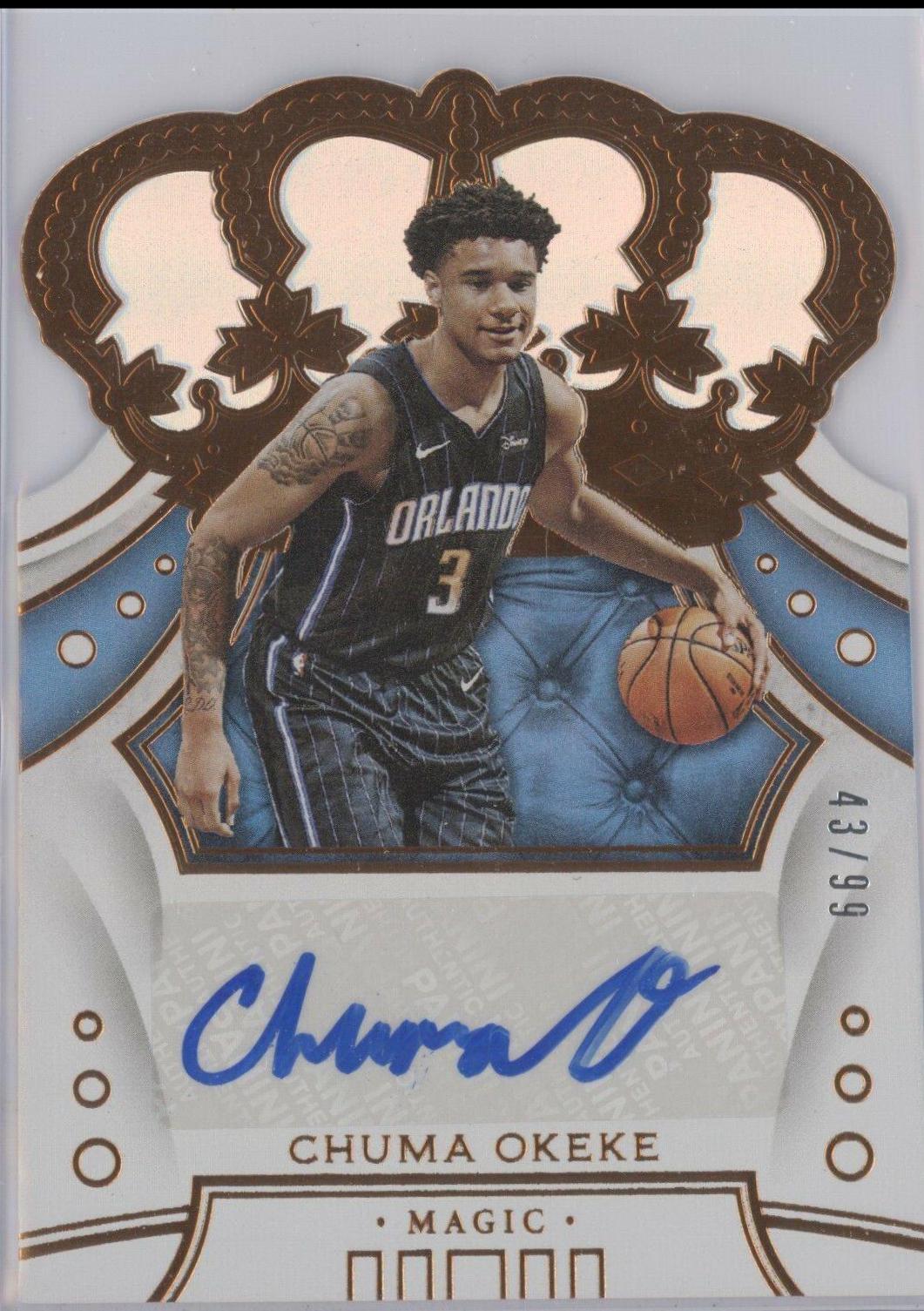 Chuma Okeke #CR-CHO Basketball Cards 2019 Panini Crown Royale Rookie Autographs