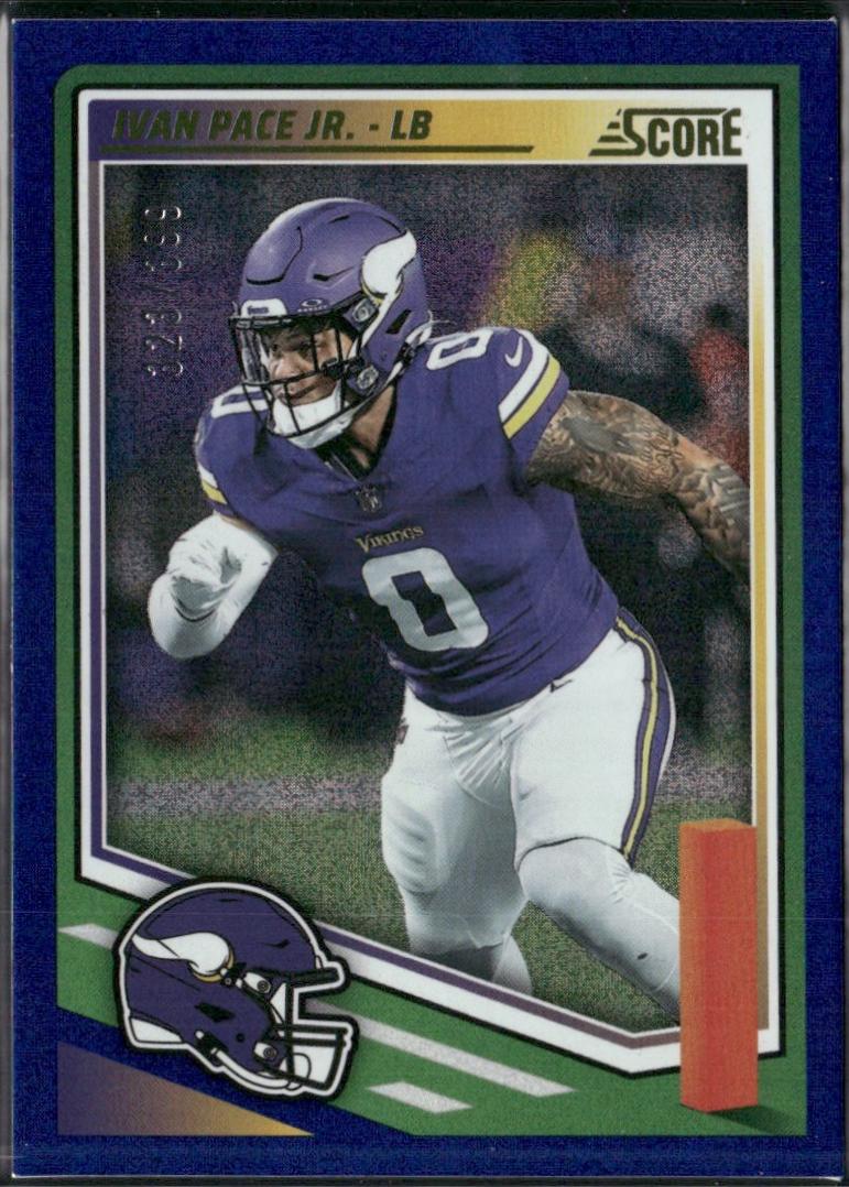 Ivan Pace Jr. [Dots Blue] #287 Prices | 2025 Panini Score | Football Cards