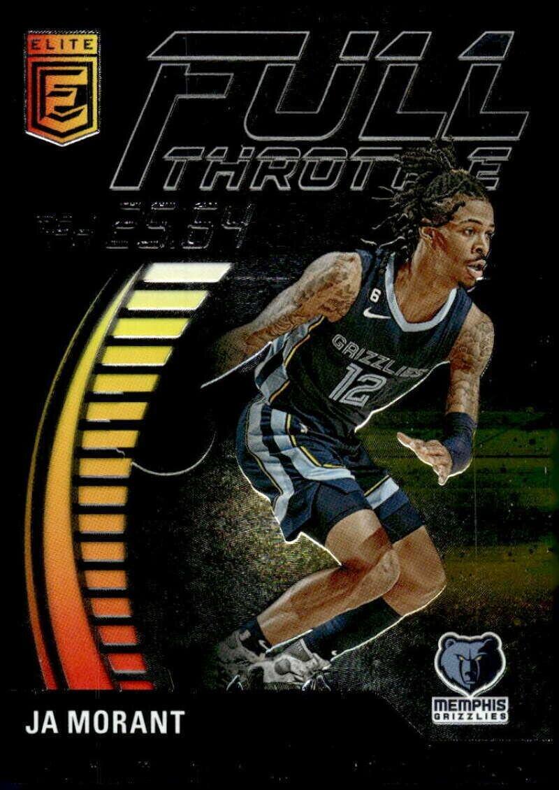 Ja Morant #6 Basketball Cards 2023 Donruss Elite Full Throttle