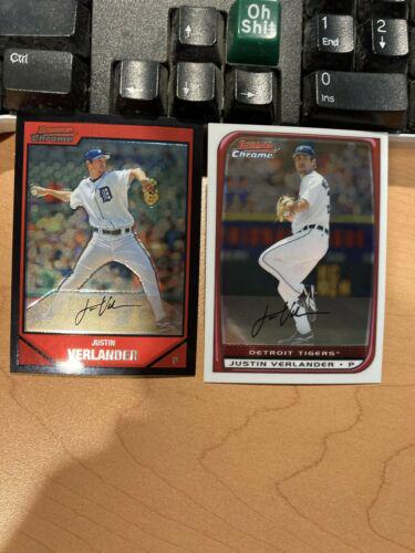 Justin Verlander #2 Baseball Cards 2007 Bowman Chrome