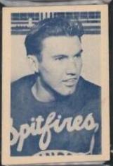 Bob Brown #15 Hockey Cards 1952 Juniors Blue Tint