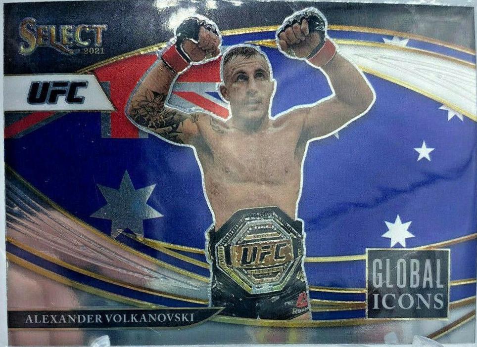 Alexander Volkanovski #9 Ufc Cards 2021 Panini Select UFC Global Icons