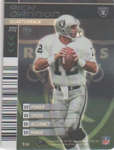 Rich Gannon #316 2001 NFL Showdown