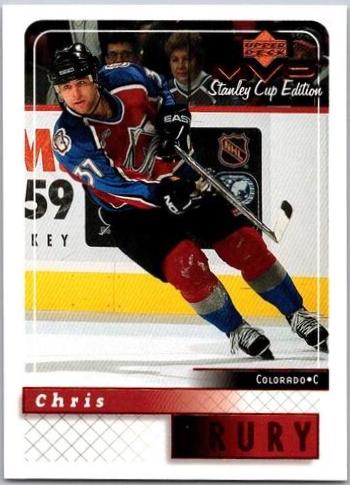 Chris Drury #53 Hockey Cards 1999 Upper Deck MVP Stanley Cup Edition