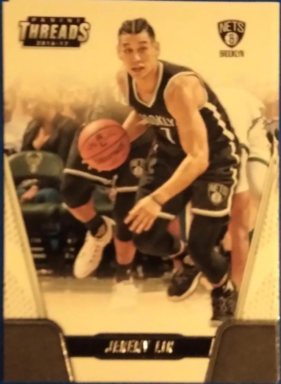 Jeremy Lin #6 Basketball Cards 2016 Panini Threads