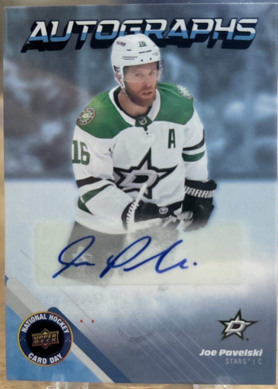 Joe Pavelski #NHCD-JP 2023 Upper Deck National Card Day Autographs Hockey