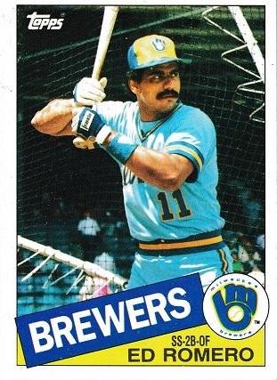 1985 Topps Ed Romero #498 card