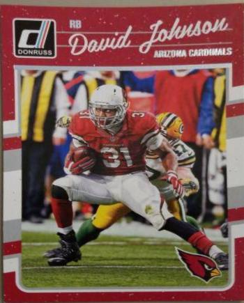 David Johnson #3 Football Cards 2016 Panini Donruss