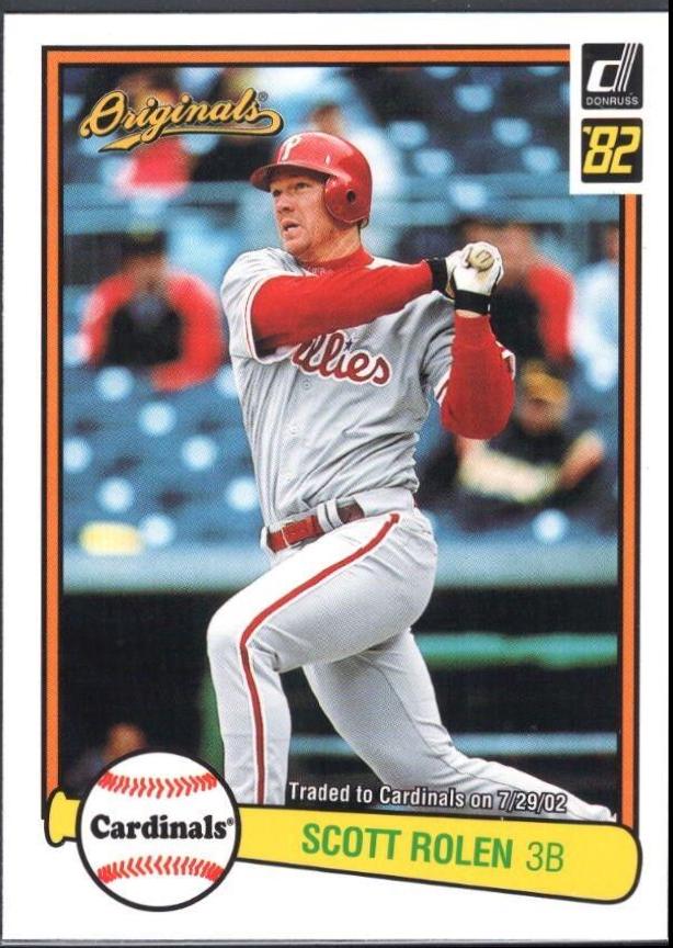 Scott Rolen #88 Baseball Cards 2002 Donruss Originals