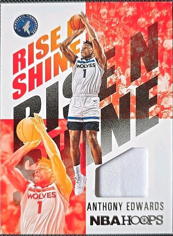 Anthony Edwards #RNS-AED Basketball Cards 2020 Panini Hoops Rise N Shine