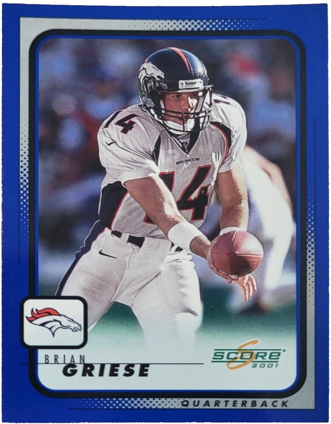 Brian Griese #60 Football Cards 2001 Panini Score