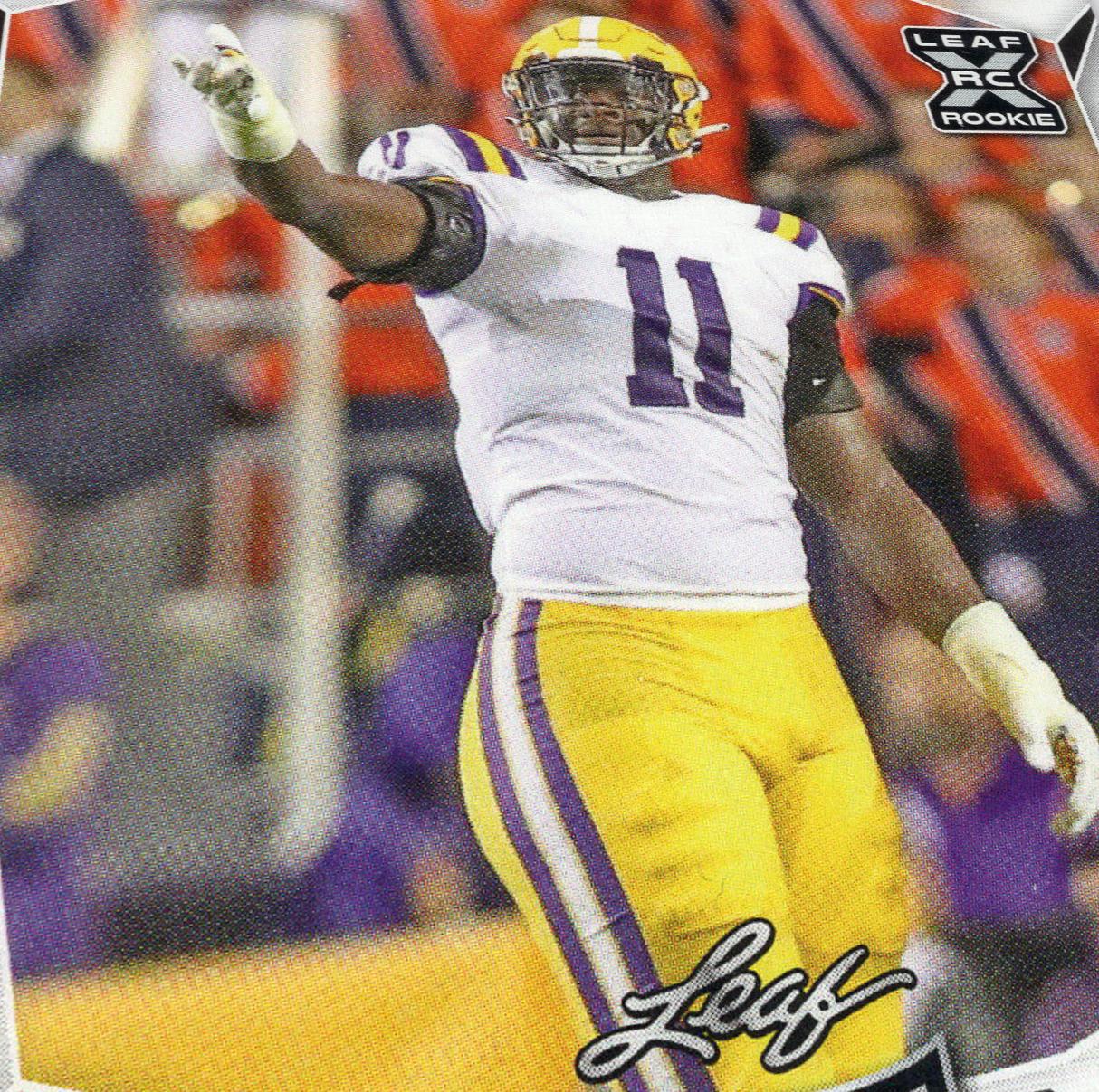 Ali Gaye #BA-AG1 Football Cards 2023 Leaf Draft Autographs